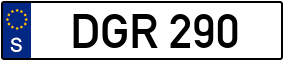 Trailer License Plate